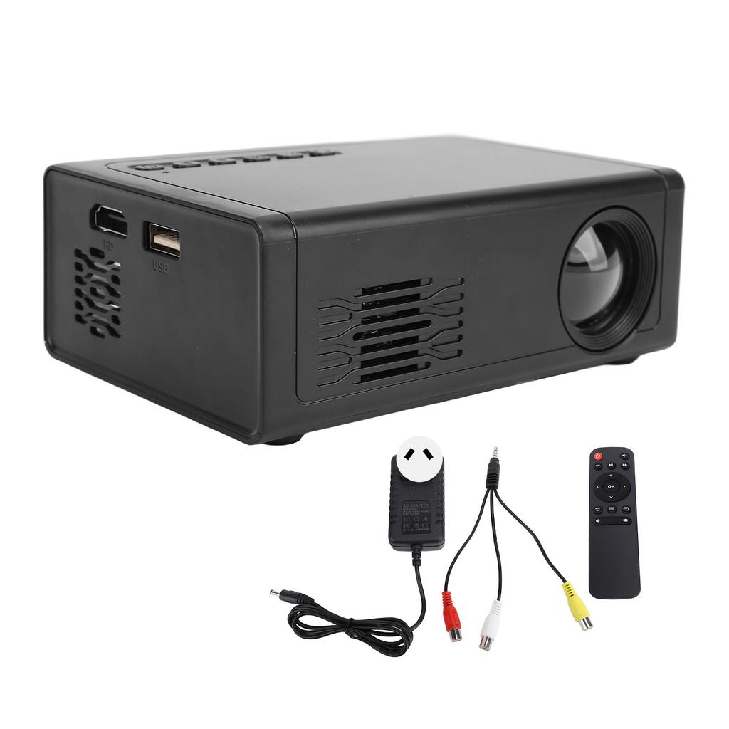 Portable Projector 1080P HD USB Movie Video Projector with HD Multimedia Interface Remote Control fo