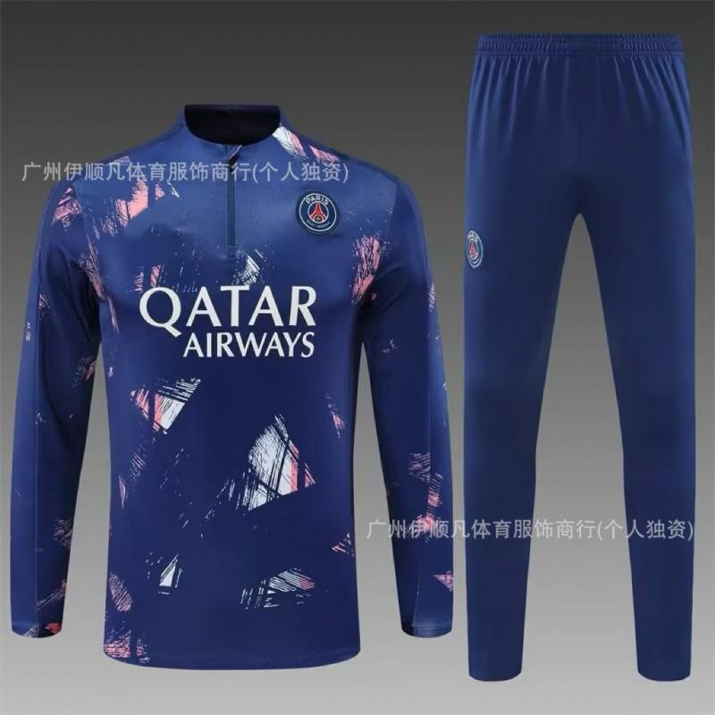 Heren Dames Voetbal Trainingsshirt Halve Rits Opwarmshirt Napoli PSG AC Milan Brazilië Manchester United Fans
