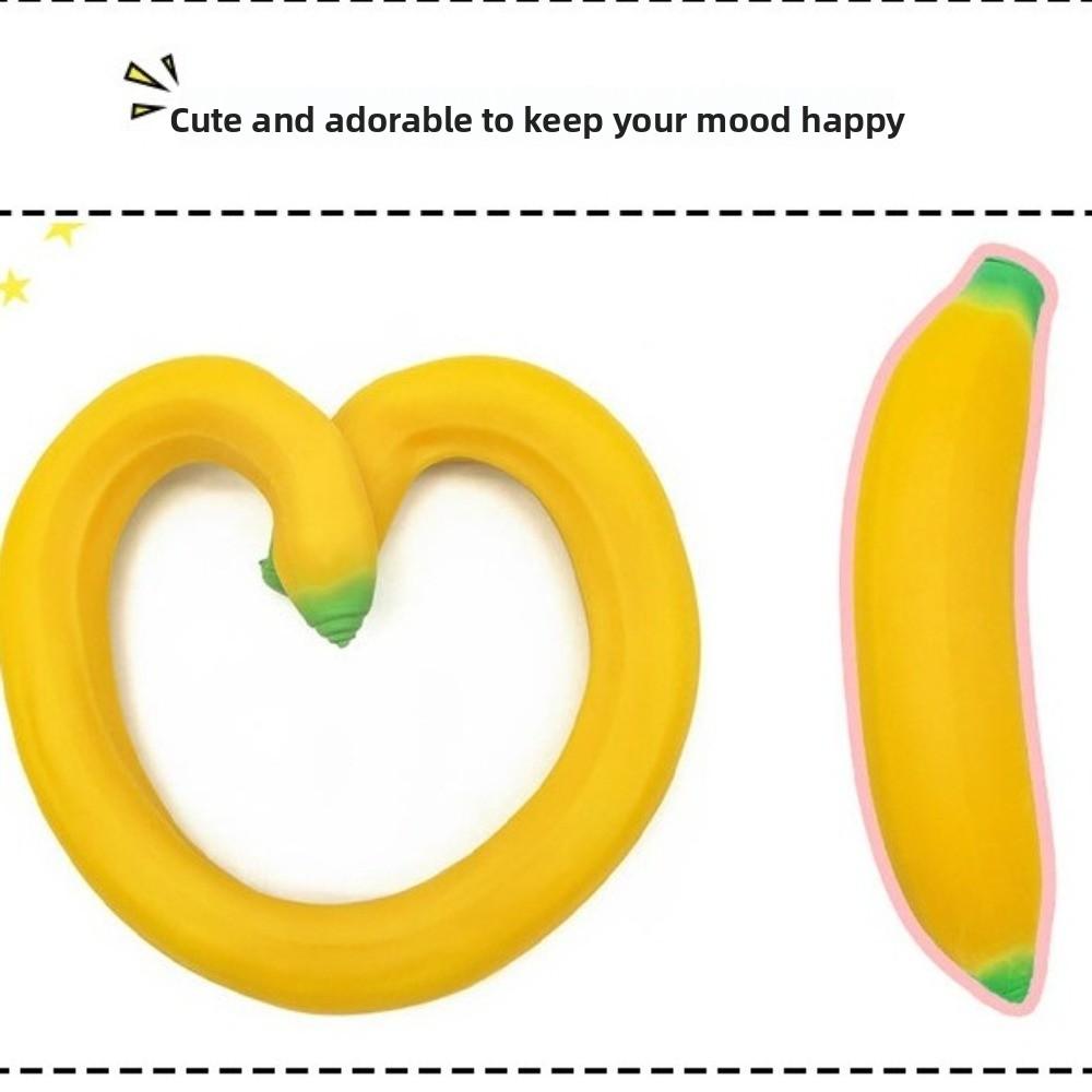 Anxiety Relief Banana Squeeze Toy Slow Rebound Simulated Banana Stress Relief Squeeze Ball Sensory Toys Stress Relief Toy