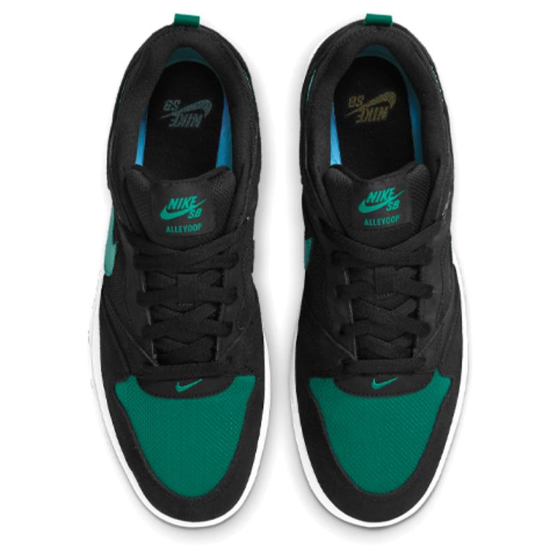Nike SB Alleyoop Black Mystic Green Skateboard Shoes CJ0882-007