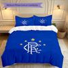 [3pcs Romantic Bedding Set] Rangers FC Print Duvet Cover, Soft Breathable Bedding Set For Bedroom Guest Room School Dorm Decor