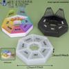 Seven-Day Pill Organizer: Morning, Noon, Night Portable Capsule Case with Large Capacity