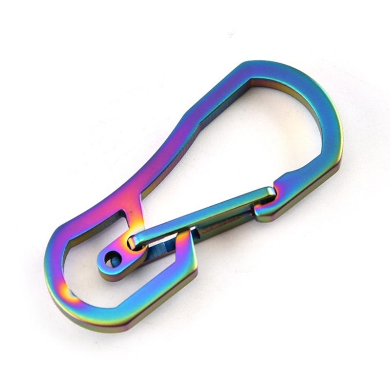Multifunctional Carabiner for Key Ring Clip for Titanium Plating for Key Chain Holder Bottle Opener for Home, Office, Ca