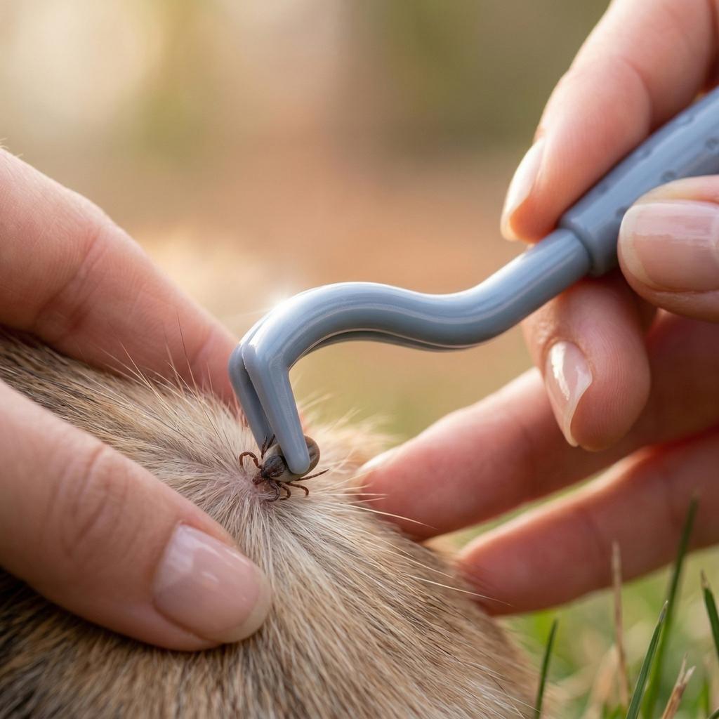 Pet Tick Remover Tool Set 3 Pieces Dog Cat Flea Tick Hook Extraction Device for Safe and Easy Parasite Removal