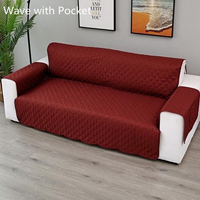 Universal Quilted Sofa Cover For Living Room Dust Resist Pet Sofa Cushion Funda Sofa Furniture Cases Durable Durable