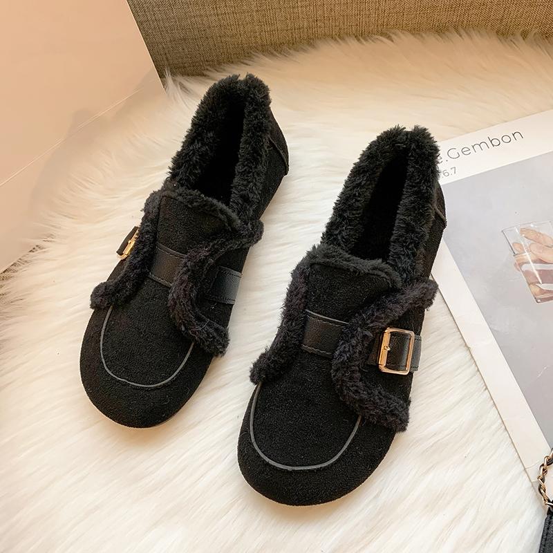 Мода 2024 Зимняя мода Женская обувь Замшевая теплая удобная обувь Обувь из хлопковой — фото 6