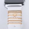 Novelty Watch Bands Charms Decorative Rings Loops Silicone Strap Decor for Watch
