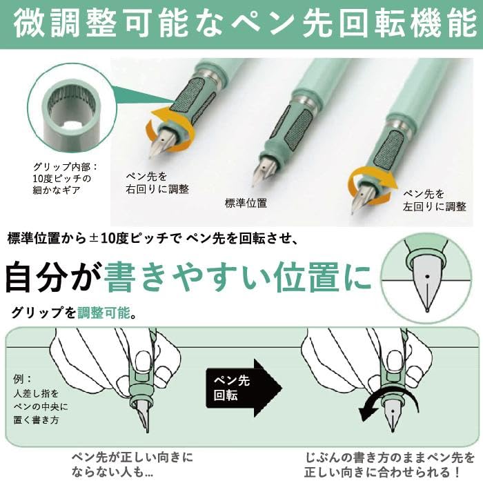 Sailor TUZU ADJUST Fountain Pen 12-0561 Self-Packaged Glassy (Crystal Sky, Fine Nib F)