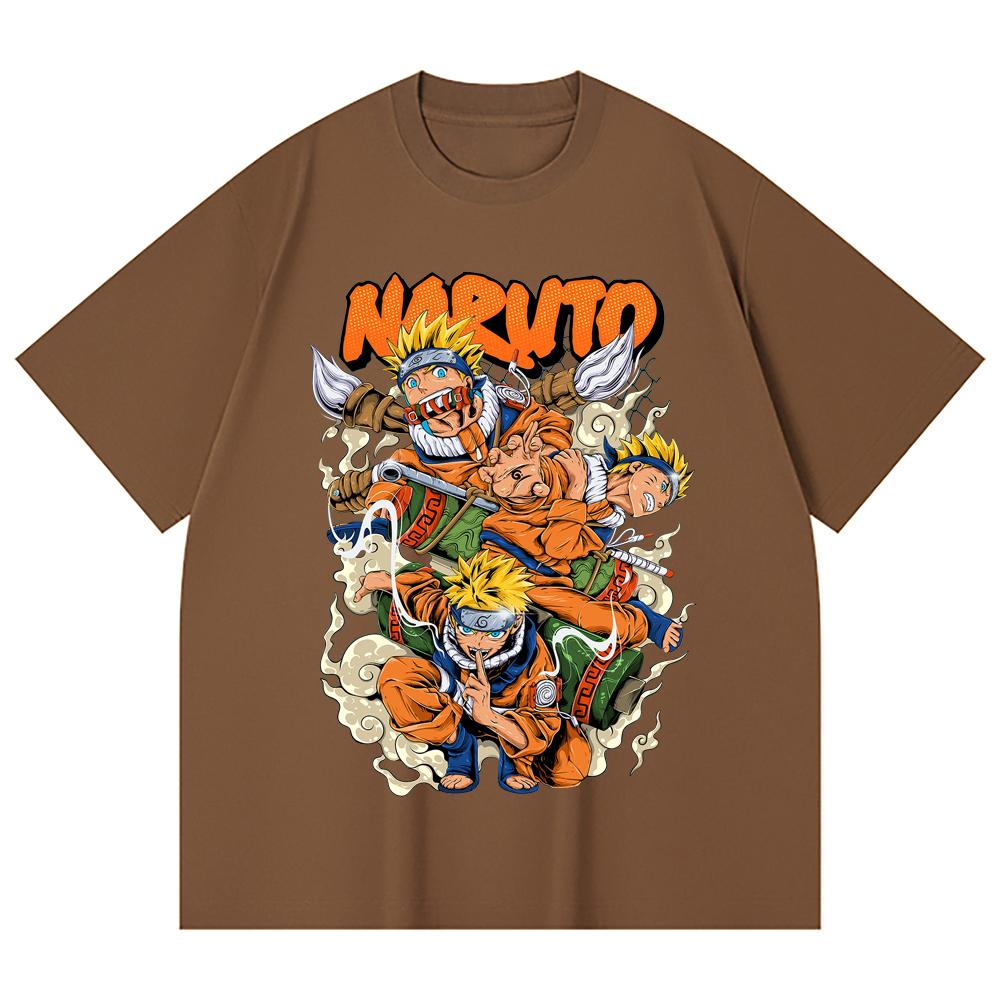 230 Gsm 100% Cotton Naruto V18 Print Unisex Heavy Cotton T Shirt