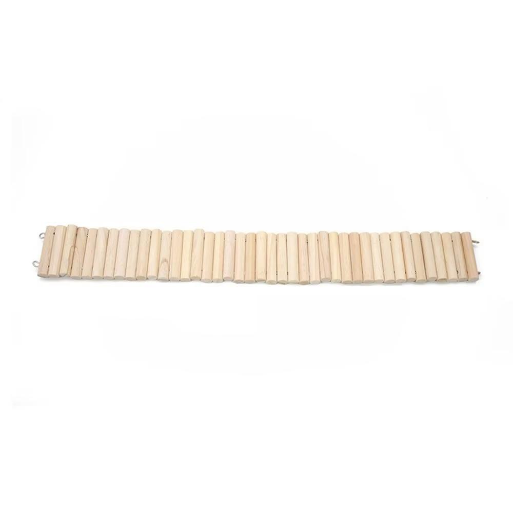 1 ks Snadno instalovatelná závěsná klecová dekorace Dřevěná podlahová plošina Potřeby pro malá zvířata