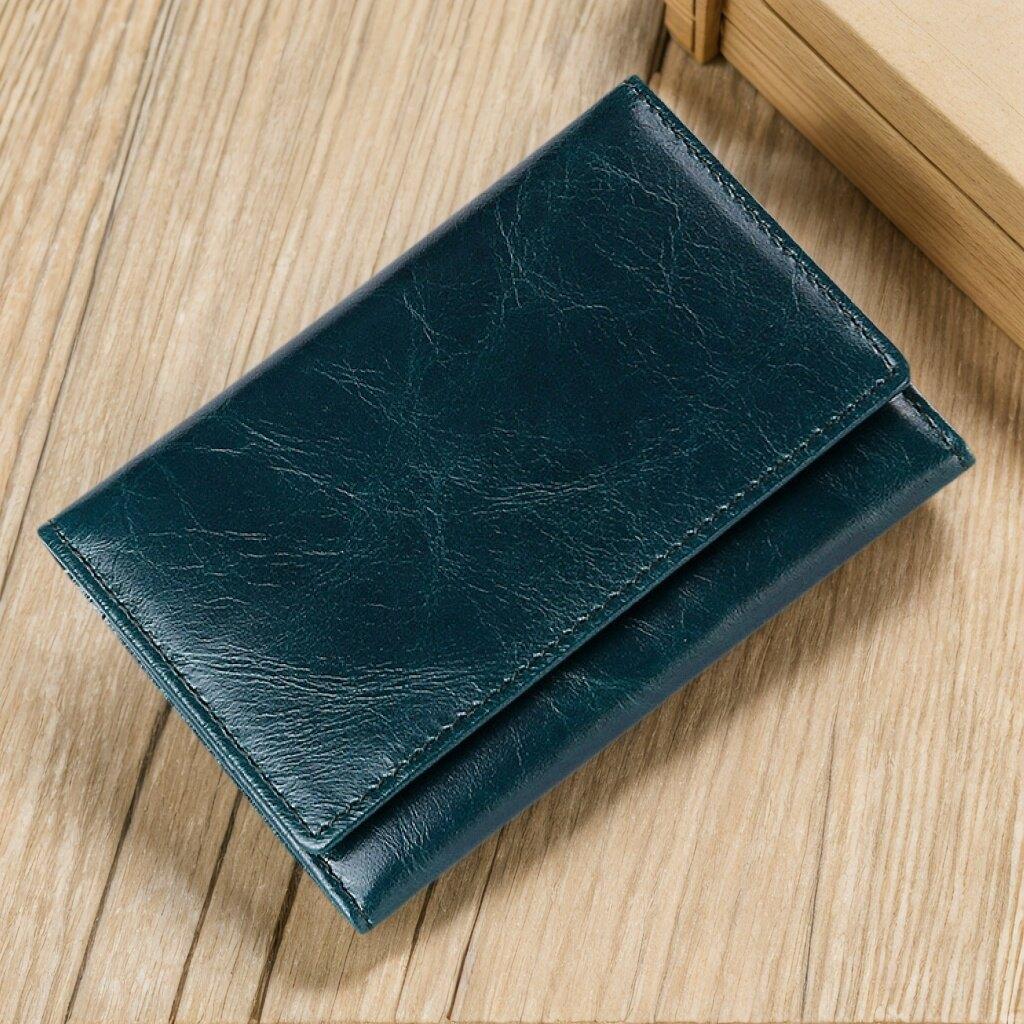 

Durable Business Card Holder Mens Credit Card Wallet Rfid Blocking Bank/ID/VIP/Credit Card Holder RFID Blocking Technology синий