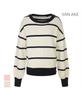 VANAKE Line Pattern Round Neck Knit_Vb42Ktq306Z