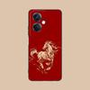 Golden Horse Year Mobile Phone Case for OPPO Reno 14 13 12 11 10 9 8 7 6 5 F T Pro 5G Colorful Printing Cover Cover Cellphones