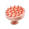 Degradable Hair Wash Brush with Corn Straw Soft Bristles and Silicone Massage Teeth for Baby and Adult