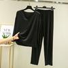 Summer Modal Pajamas Sets  Short Sleeve Top and Pants Women Soft Sleepwear Suit Home Women Female Sleepwear
