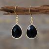 Luxury E-commerce Simple and Sweet Natural Stone Water Drop Earrings Earrings Light Luxury European and American Jewelry Earrings