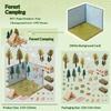 DIY Creative 3D Cartoon Landscape Stickers Spring Theme Wall Decals for Kids Bedroom Playroom Decor