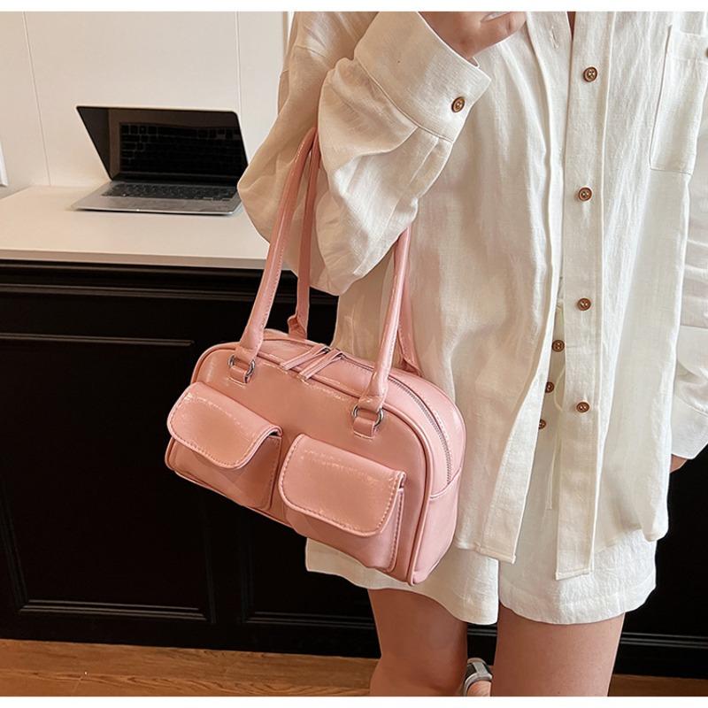 Bowling Bag Niche Boston Single Shoulder Handbag Underarm Bag