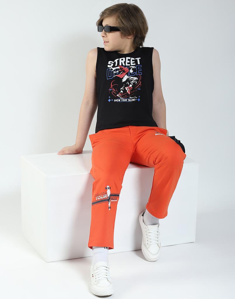 Boy's Regular Fit Printed T-Shirt | Half Sleeve | Round Neck | Casual Wear T Shirt for Boy's