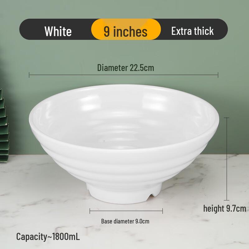 LYGIL Extra Thick Melamine Noodle & Soup Bowl