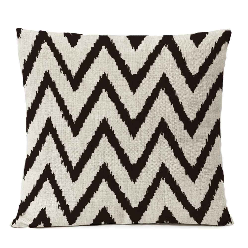 Black Geometric Boho Pillow Cover Bohemia Arrow Cushion Home Decorative Sofa Pillowcase