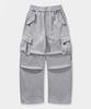 Dimiteulibeullaeg M65 Parachute Curved Pants_Sweat Melange
