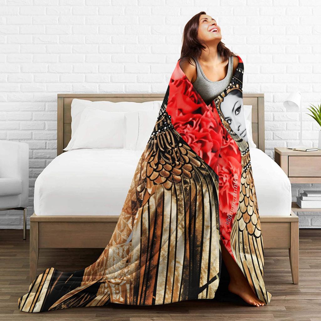 Super Soft Throw Blanket Travel Car Lola Flores Blanket Flannel Bedspread For Living Room Funny Sofa Bed Cover