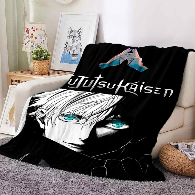 3D Cartoon Jujutsu Kaisen Anime Itadori Yuj Blanket,Soft Throw Blanket for Home Bedroom Bed Sofa Travel Picnic Office Cover Kids