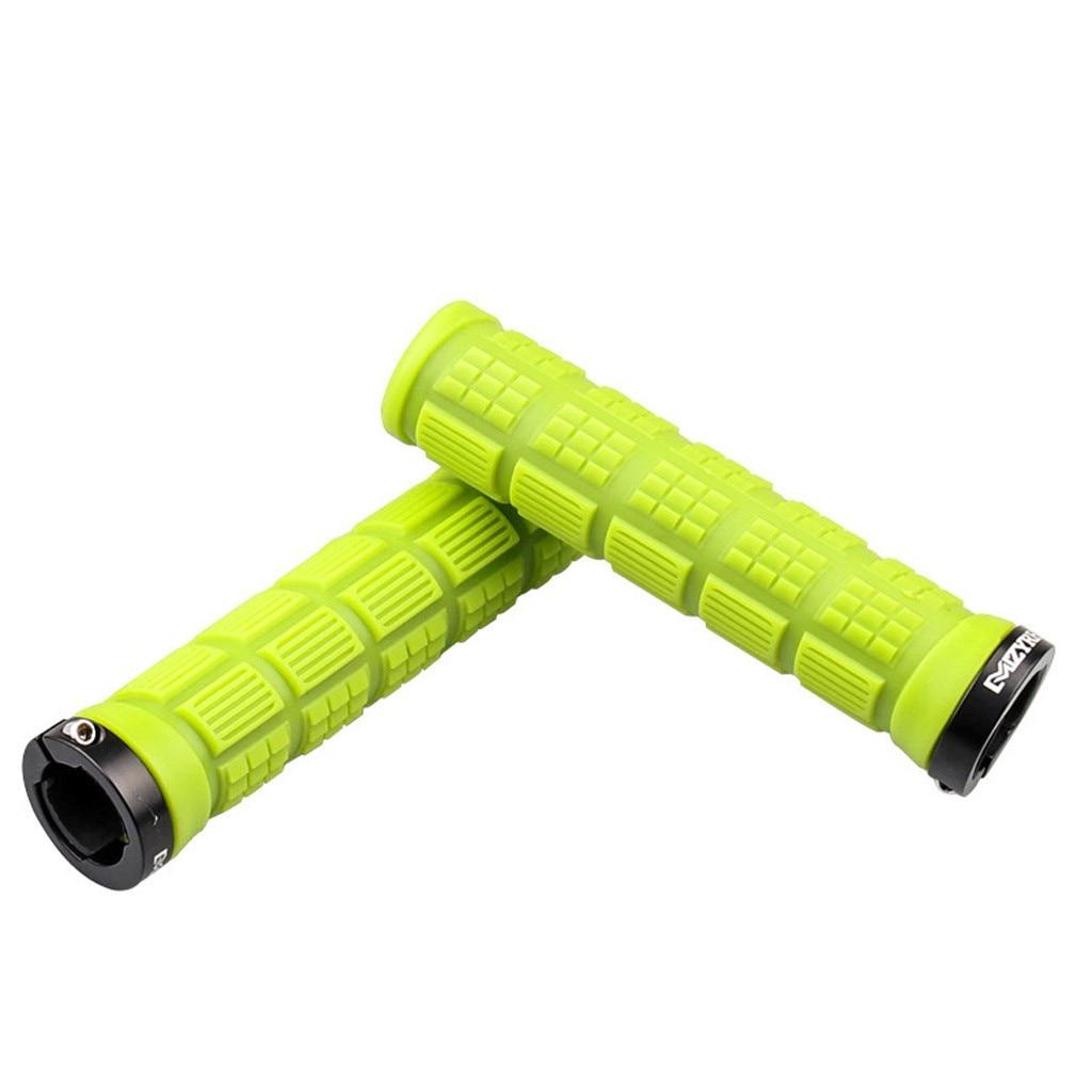Bicycle Handlebar Grips MTB Mountain Bike Cycle Lock Handle Grips Durable Rubber Grip жёлтый