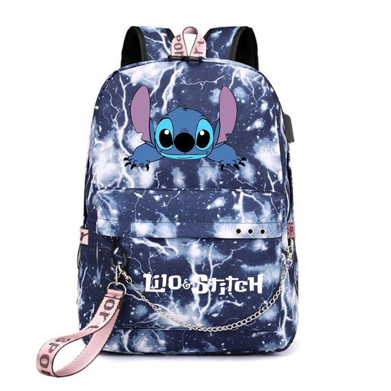 Cartoon Anime Printing Usb Stick Backpack Casual Middle School School Bag