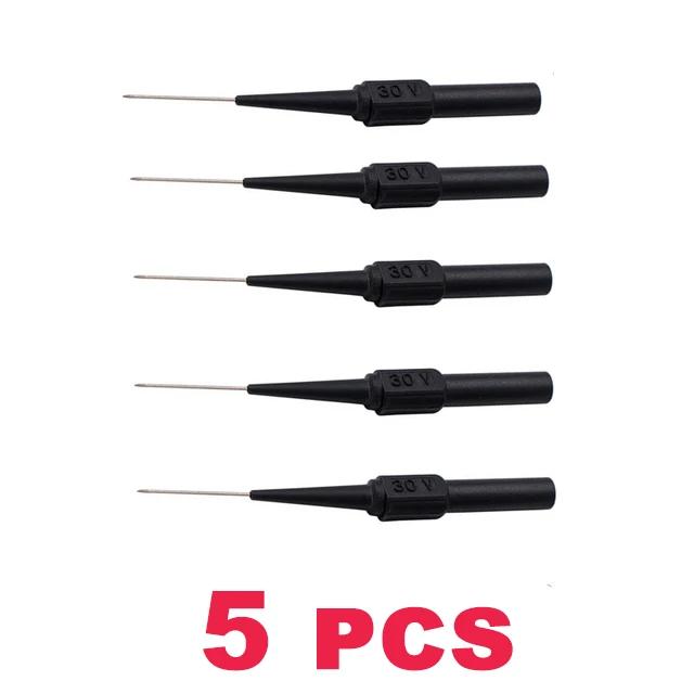 10Pcs 30V Car Tip Probes Diagnostic Tools Auto Multimeter Test Leads Extention Back Piercing Needle Tip Probes Mechanical Tools