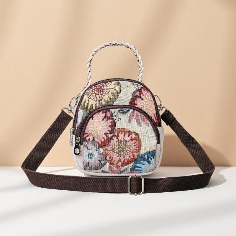 

Embroidered Bag, Women s Retro Ethnic Style Bag, Hand-held Crossbody Large Capacity Small Bag, Travel Single-shoulder Bag