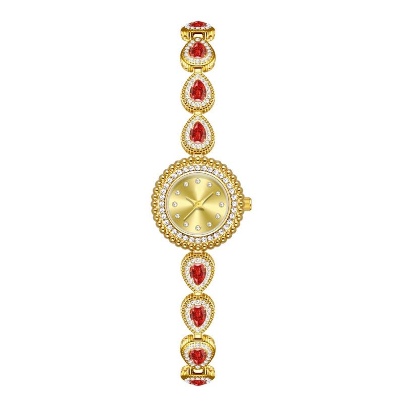 Water Drop Rhinestone Bracelet Watches for Women Vintage Quartz Watch