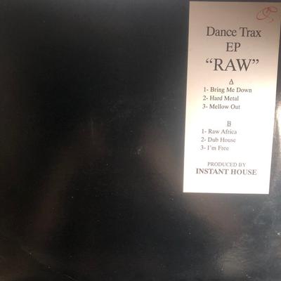 Disc de 12 inch INSTANT HOUSE - Dance Trax EP "Raw" GT123 Nu pe etichetă 1991 SUA Dance & Electronica Folosit