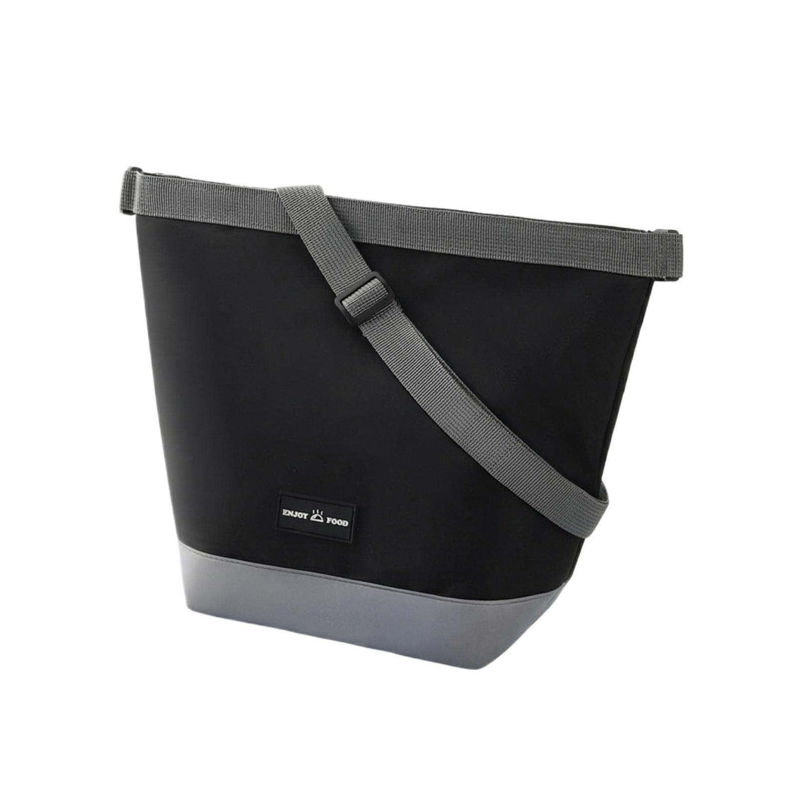 

Insulated Lunch Bag for Women Men, Thickened Aluminum Foil Lunch Tote Bag for Work one size чёрный