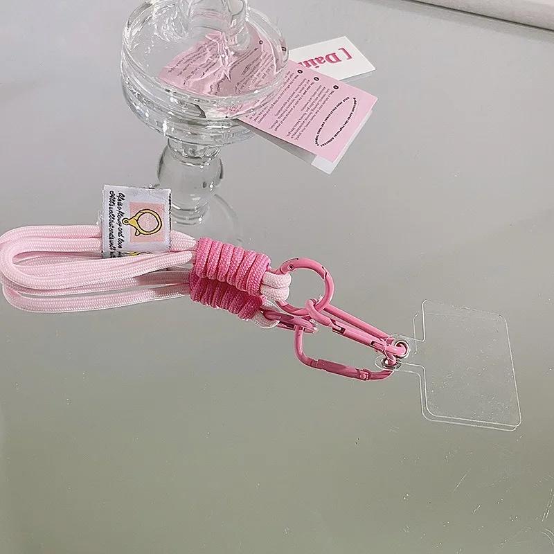 Braided Color-matching Mobile Phone Lanyard Multi-functional Key Chain Mobile Phone Backpack Rope Hanging Ornaments Accessories