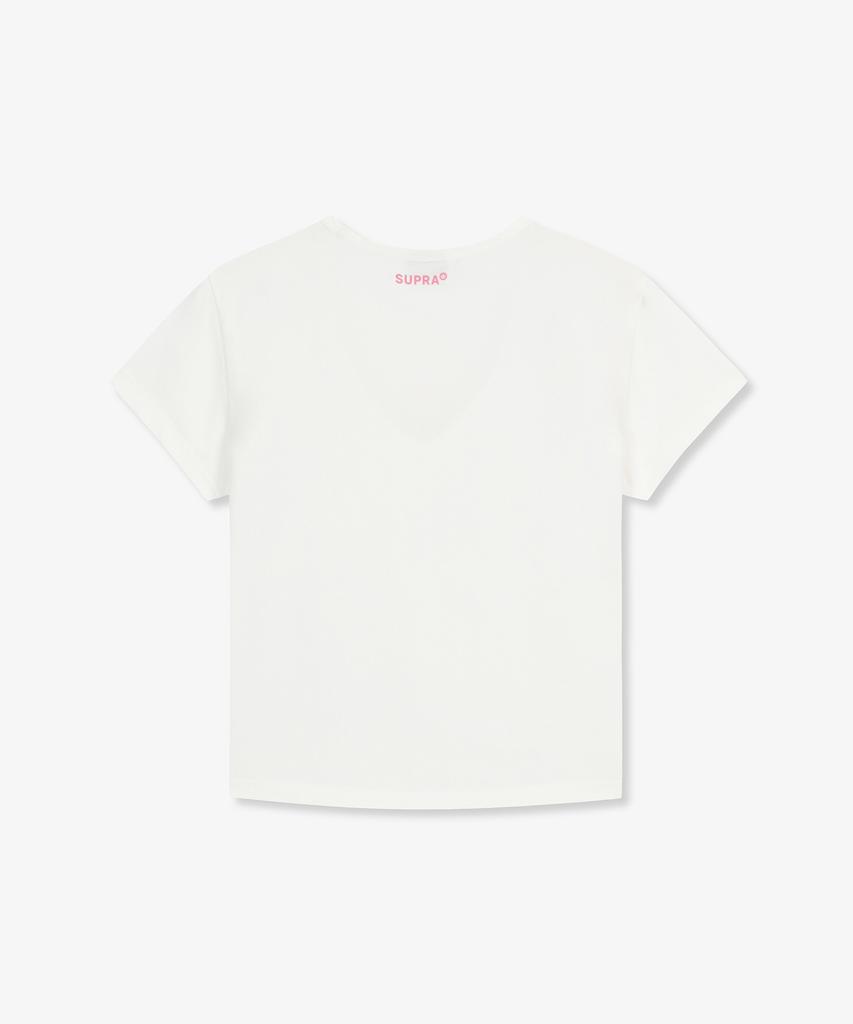 SUPRA Women'S Crown Logo Point Crop T-Shirt (White)