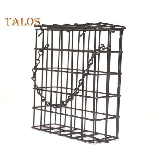 Suet Cage Bird Feeder Outdoor Garden Iron Cages Outside Hanging Suet Feeder Single Suet Cake Wild Bird Feeder