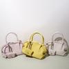 Korean Niche Fashion Boston Bag Women's Simple Shoulder Messenger Bag High-end Light Luxury Portable Bowling Bag