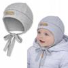 Baby Pilot Hat 34-36 Tied Covers the Ears Spring Autumn Gray
