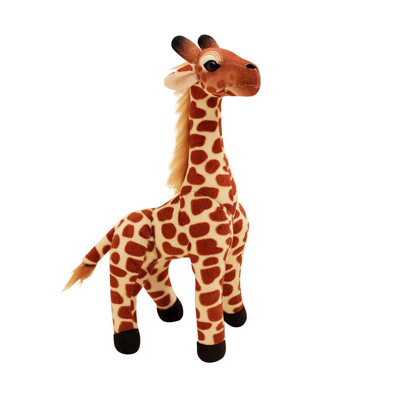 Cute Simulation Giraffe Doll Plush Toy Deer Doll Children's Company Soothing Rag Doll Birthday Gift
