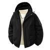 Winter New Outdoor Graphene Heated Jacket, Men's Cotton Jacket, Hooded Windproof Cotton Jacket, Fleece-lined Thickened Cold-resistant Jacket