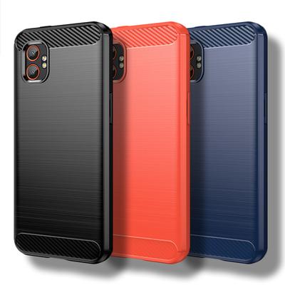 For Samsung Galaxy Xcover7 Pro Case For Samsung Galaxy Xcover6 Xcover7 Pro Carbon Fiber Shockproof Silicone Bumper