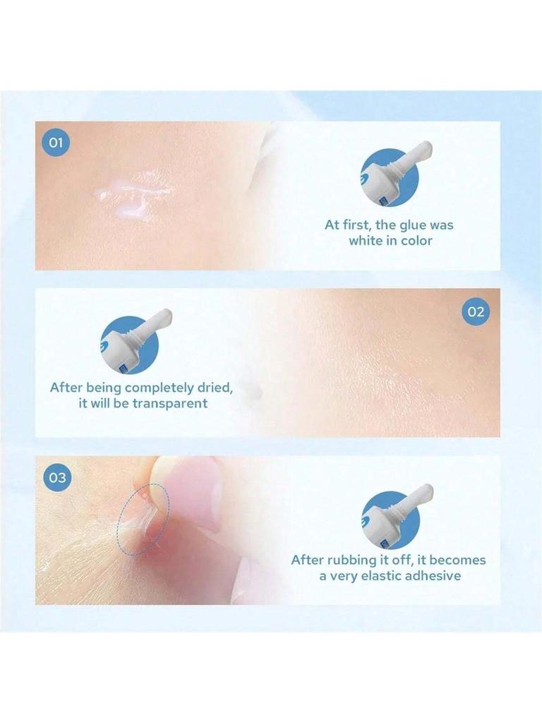 1/2/5PCS 7g White False Eyelash Adhesive, Disposable False Eyelash Adhesive, Double Eyelid Adhesive