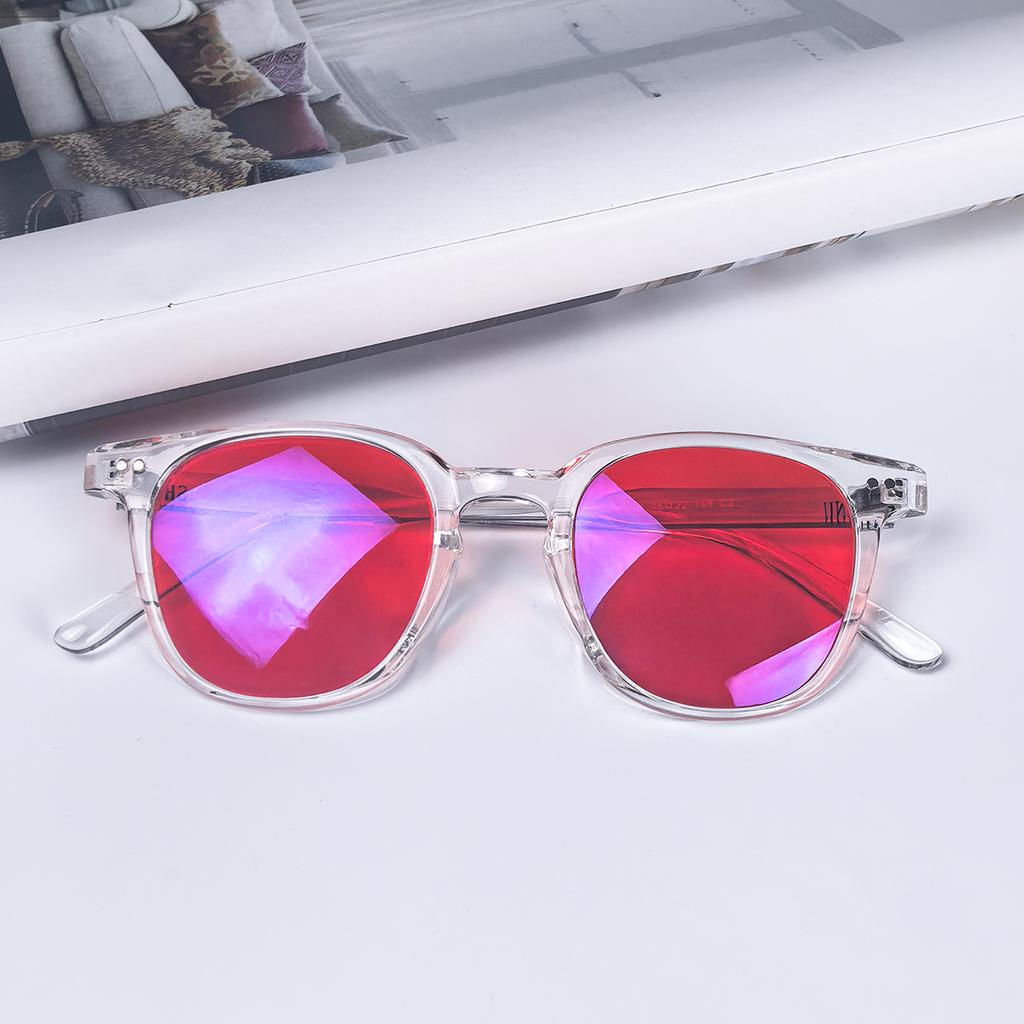 SHINU Rote Linsen Brille Damen Blaulichtblocker Brille Anti Grünes Licht Kein Kopfschmerz Augen Ermüdung beseitigen Brille