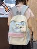 Extra Large Japanese Style Plaid Backpack for Middle & High School Students