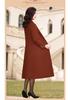 Cappotto Antivento in Lana Snellente da Donna - Sopra il Ginocchio, Caldo, per Primavera, Autunno, Inverno