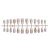 24 Pieces Almond Press On Nail French Style Artificial Nail with Glossy Star Moon Sun Design for Women and Girls