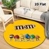 Mm'S Round Area Rug Carpet Rug For Living Room Bedroom Sofa Playroom Decor Nonslip Floor Mat