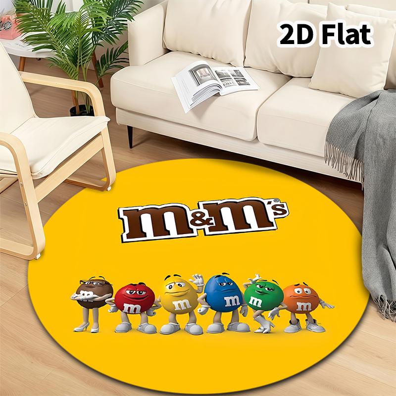Mm'S Round Area Rug Carpet Rug For Living Room Bedroom Sofa Playroom Decor Nonslip Floor Mat